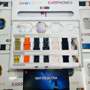 I20 SMART WATCH SUITE WITH 7 STRAPS 3 WATCHES AND EARBUDS