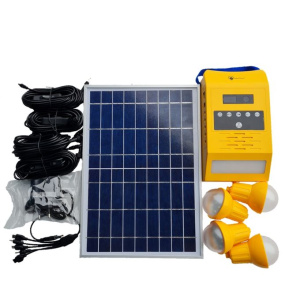 Solar Home Lighting System With FM Radio With 4pcs 2W Super Bright Bulbs