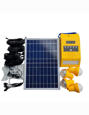 Solar Home Lighting System With FM Radio With 4pcs 2W Super Bright Bulbs