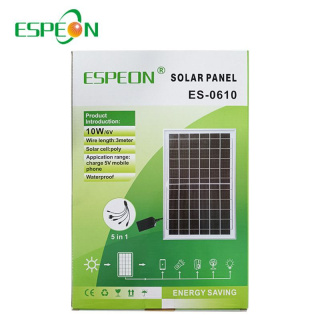 6w Solar Panel With 6v Dc Charging Port For Phones, Power Banks,cameras And Other