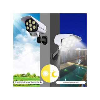 Solar sensor light with remote
