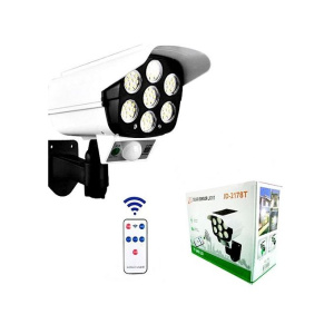 Solar sensor light with remote