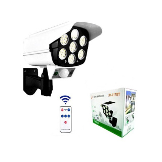 Solar sensor light with remote