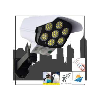 Solar sensor light with remote