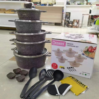 Mbh 17pcs highest quality granite pot