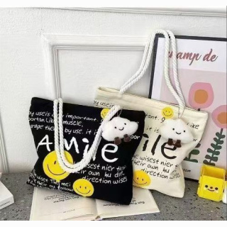White Smile tote bag