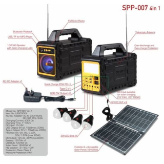 Qasa Solar Power Portable 4-in-1 Station